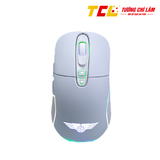 CHUỘT GAMING KHÔNG DÂY NEWMEN WGX6 TRẮNG (DUAL MODE TYPE C & 2.4GHZ)