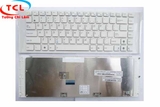 Bàn phím Asus A40 (mặt nổi, có ốc, màu trắng)