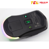 CHUỘT GAMING KHÔNG DÂY FUHLEN D90S V3 RGB BLACK