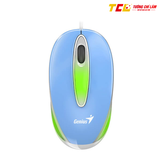 CHUỘT CÓ DÂY GENIUS DX-MINI (USB/XANH/RGB/BLUEEYE)