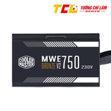 NGUỒN MÁY TÍNH COOLER MASTER MWE V2 230V 750 750W PLUS BRONZE (80 PLUS BRONZE/MÀU ĐEN)