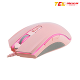 CHUỘT GAMING CÓ DÂY RAPOO V25S (MÀU HỒNG, KẾT NỐI USB, LED RGB)