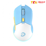CHUỘT KHÔNG DÂY DAREU EM901X RGB BLUE WHITE