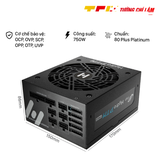 NGUỒN FSP POWER SUPPLY MODEL HPT2-750M, PPA7505701 750W (80 PLUS PLATINUM/ MÀU ĐEN)