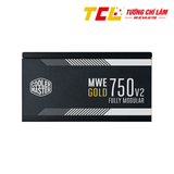 NGUỒN MÁY TÍNH COOLER MASTER MWE GOLD 750 - V2  750W ( 80 PLUS GOLD/MÀU ĐEN/FULL MODULAR)