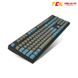 BÀN PHÍM CƠ LEOPOLD FC900RBT BLUE GREY SILENT RED SWITCH (KẾT NỐI USB C + BLUETOOTH 5.1)