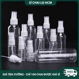 PE01 - Chai lọ PET xịt phun sương 100ml chiết mỹ phẩm du lịch, chất liệu nhựa trong, có loại màu nâu, màu xanh tối chống oxy hóa PE01