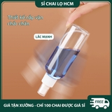 PE01 - Chai lọ PET xịt phun sương 100ml chiết mỹ phẩm du lịch, chất liệu nhựa trong, có loại màu nâu, màu xanh tối chống oxy hóa PE01