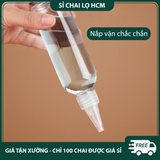PE13 - Chai lọ PET nắp nhọn dùng chiết mỹ phẩm, mực xăm, dầu máy... chất liệu nhựa PET mềm bóp nhỏ giọt, nhiều dung tích 10ml 20ml 30ml 50ml 60ml 80ml 100ml - PE13
