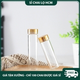 PE14 - Chai nhựa PET nắp vặn 2 lớp mạ kim loại dùng đựng dược phẩm nhiều dung tích 5ml 10ml 15ml 20ml 30ml - PE14