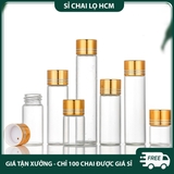 PE14 - Chai nhựa PET nắp vặn 2 lớp mạ kim loại dùng đựng dược phẩm nhiều dung tích 5ml 10ml 15ml 20ml 30ml - PE14