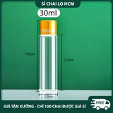 PE14 - Chai nhựa PET nắp vặn 2 lớp mạ kim loại dùng đựng dược phẩm nhiều dung tích 5ml 10ml 15ml 20ml 30ml - PE14