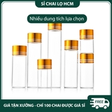 PE14 - Chai nhựa PET nắp vặn 2 lớp mạ kim loại dùng đựng dược phẩm nhiều dung tích 5ml 10ml 15ml 20ml 30ml - PE14