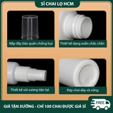 PE03 - Chai lọ xịt phun sương 10ml, 20ml, 30ml, 50ml chiết mỹ phẩm du lịch, thân nhựa màu trắng PE03