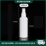 PE03 - Chai lọ xịt phun sương 10ml, 20ml, 30ml, 50ml chiết mỹ phẩm du lịch, thân nhựa màu trắng PE03