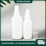 PE03 - Chai lọ xịt phun sương 10ml, 20ml, 30ml, 50ml chiết mỹ phẩm du lịch, thân nhựa màu trắng PE03