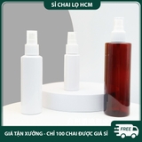 PE03 - Chai lọ xịt phun sương 10ml, 20ml, 30ml, 50ml chiết mỹ phẩm du lịch, thân nhựa màu trắng PE03