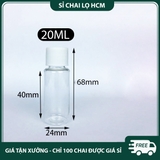 PE04 - Chai lọ nhựa PET, nắp nhựa vặn, nhiều dung tích 5ml 10ml 20ml 30ml 50ml PE04