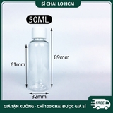 PE04 - Chai lọ nhựa PET, nắp nhựa vặn, nhiều dung tích 5ml 10ml 20ml 30ml 50ml PE04