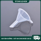 PE07 -  Phễu nhựa mini trong suốt dùng chiết mỹ phẩm, nước hoa, sữa dưỡng da, mực xăm, dầu bôi trơn, màu...