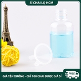 PE07 -  Phễu nhựa mini trong suốt dùng chiết mỹ phẩm, nước hoa, sữa dưỡng da, mực xăm, dầu bôi trơn, màu...