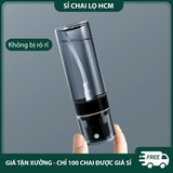 PE10 - Chai lọ xịt phun sương chống oxy hóa tinh dầu, mỹ phẩm, chất liệu nhựa màu đen nửa trong PE10