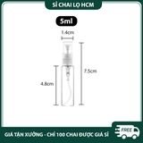 PE12 - Chai lọ thủy tinh xịt phun sương dùng chiết nước hoa, tinh dầu,... dung tích nhỏ 2ml, 3ml, 5ml, 7ml, 10ml - PE12