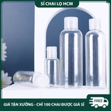 PE17 - Chai nhựa PET nắp bật dùng chiết mỹ phẩm du lịch, mực, màu... nhiều dung tích -  PE17