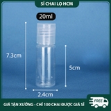 PE17 - Chai nhựa PET nắp bật dùng chiết mỹ phẩm du lịch, mực, màu... nhiều dung tích -  PE17