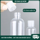 PE17 - Chai nhựa PET nắp bật dùng chiết mỹ phẩm du lịch, mực, màu... nhiều dung tích -  PE17