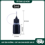 PE20 - Chai nhựa PET ngòi kim, thân màu đen chống oxy hóa PE20