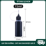 PE20 - Chai nhựa PET ngòi kim, thân màu đen chống oxy hóa PE20