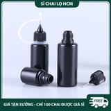 PE20 - Chai nhựa PET ngòi kim, thân màu đen chống oxy hóa PE20