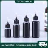 PE20 - Chai nhựa PET ngòi kim, thân màu đen chống oxy hóa PE20