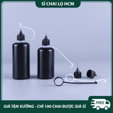 PE20 - Chai nhựa PET ngòi kim, thân màu đen chống oxy hóa PE20