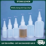 PE21 - Chai nhựa PET nắp vặn nhỏ giọt có vạch chia dung tích PE21