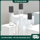 PE22 - Chai thủy tinh chiết nước hoa, tinh dầu 1ml/ 2ml/ 3ml/ 5ml, chai lăn bi chiết nước hoa, nhỏ gọn - PE22