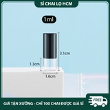 PE22 - Chai thủy tinh chiết nước hoa, tinh dầu 1ml/ 2ml/ 3ml/ 5ml, chai lăn bi chiết nước hoa, nhỏ gọn - PE22