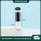 PE22 - Chai thủy tinh chiết nước hoa, tinh dầu 1ml/ 2ml/ 3ml/ 5ml, chai lăn bi chiết nước hoa, nhỏ gọn - PE22