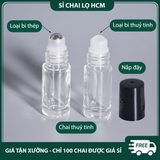 PE22 - Chai thủy tinh chiết nước hoa, tinh dầu 1ml/ 2ml/ 3ml/ 5ml, chai lăn bi chiết nước hoa, nhỏ gọn - PE22