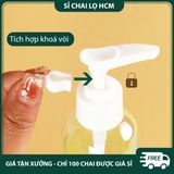 PE23 Chai nhựa chiết mỹ phẩm, tinh dầu, 50ml, chai vòi nhấn mỏ vịt tiện lợi  - PE23
