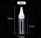 PE13 - Chai lọ PET nắp nhọn dùng chiết mỹ phẩm, mực xăm, dầu máy... chất liệu nhựa PET mềm bóp nhỏ giọt, nhiều dung tích 10ml 20ml 30ml 50ml 60ml 80ml 100ml - PE13