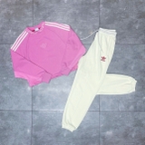 Bộ thể thao nữ Adidas Originals Crew Neck Pink