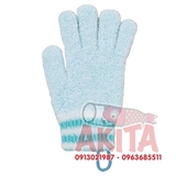 Găng tay tắm Akachanhonpo (xanh lam)