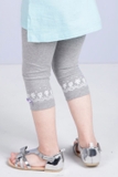 Leg lửng cotton in hoa gấu bé gái Jelis. HA3230