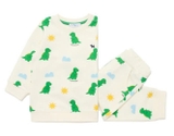 Bộ nỉ da cá họa tiết khủng long chibi bé trai Cún xanh baby. HA4989