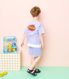 Bộ cotton gấu áo phối màu Great smash bé trai Andi. HA4933