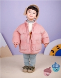 Quần nhung mịn lót lông dầy dặn trơn bé trai bé gái Moli. HA5199