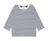 Áo thun tăm kẻ navy bé trai bé gái Cún xanh baby. HA3922