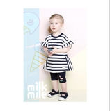 Áo váy kẻ ngang kiểu Milk Mile xuất Hàn MN6GSE11